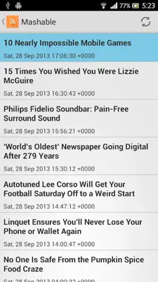 RSS android App screenshot 2